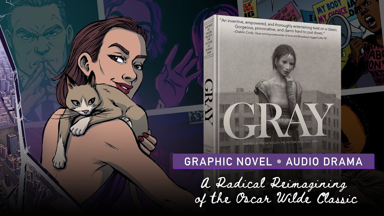 Gray Graphic Novel and Audio Book trailer