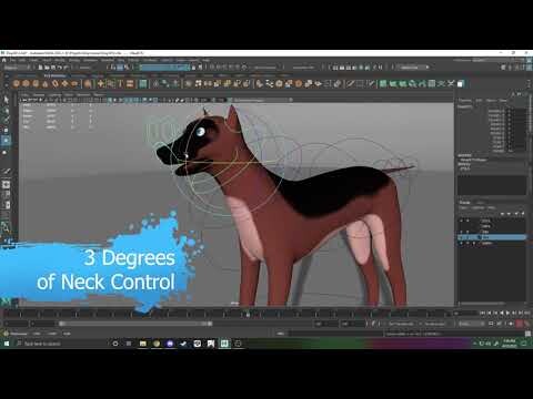 ArtStation - Dog Rig - Game Ready (WIP)