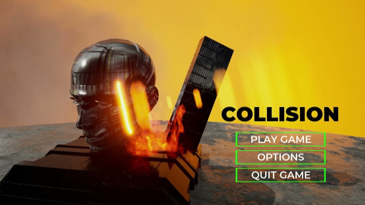 ArtStation Collision Game Main Menu