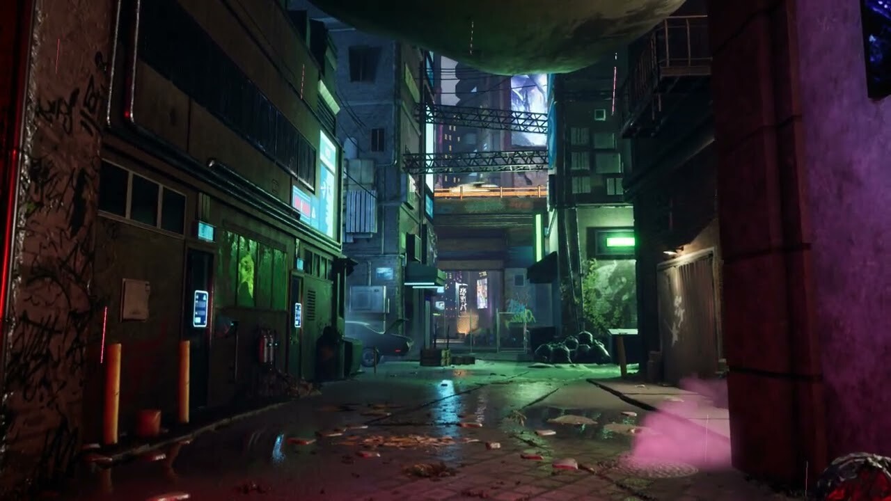 ArtStation - Cyber City Alley