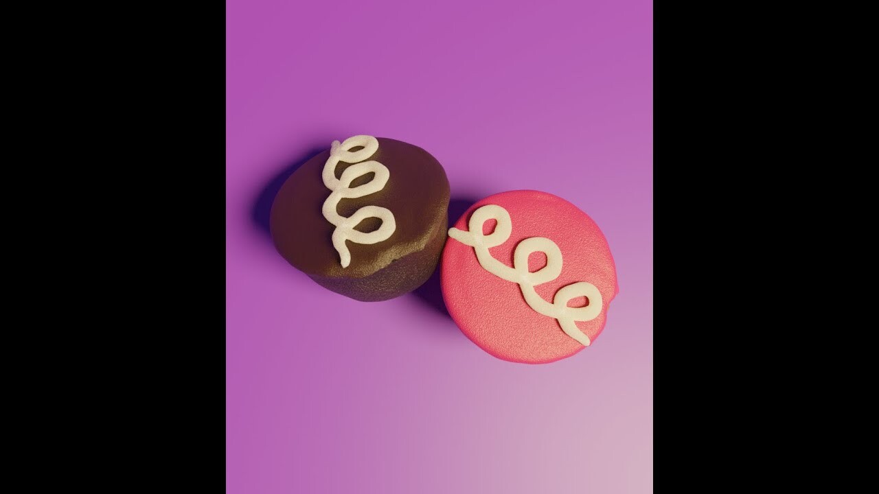 ArtStation 3D Kiss Cake