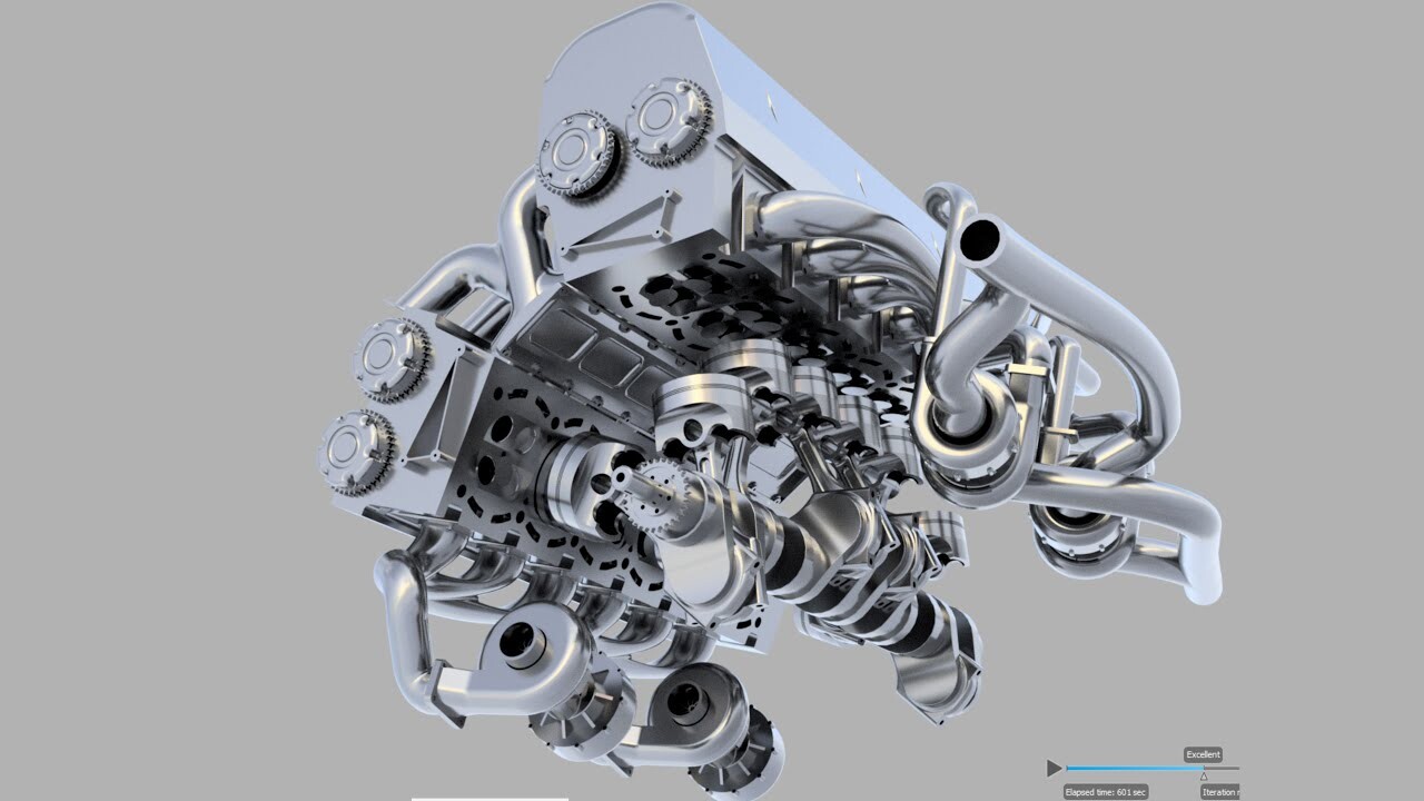 ArtStation - 3D v12 engine fusion 360 ANIMATION