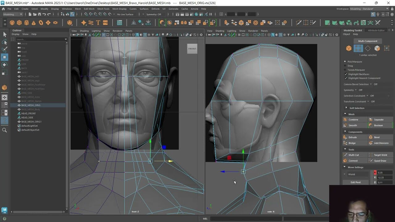 ArtStation - MAYA Module 5: Character Detailing - HEAD