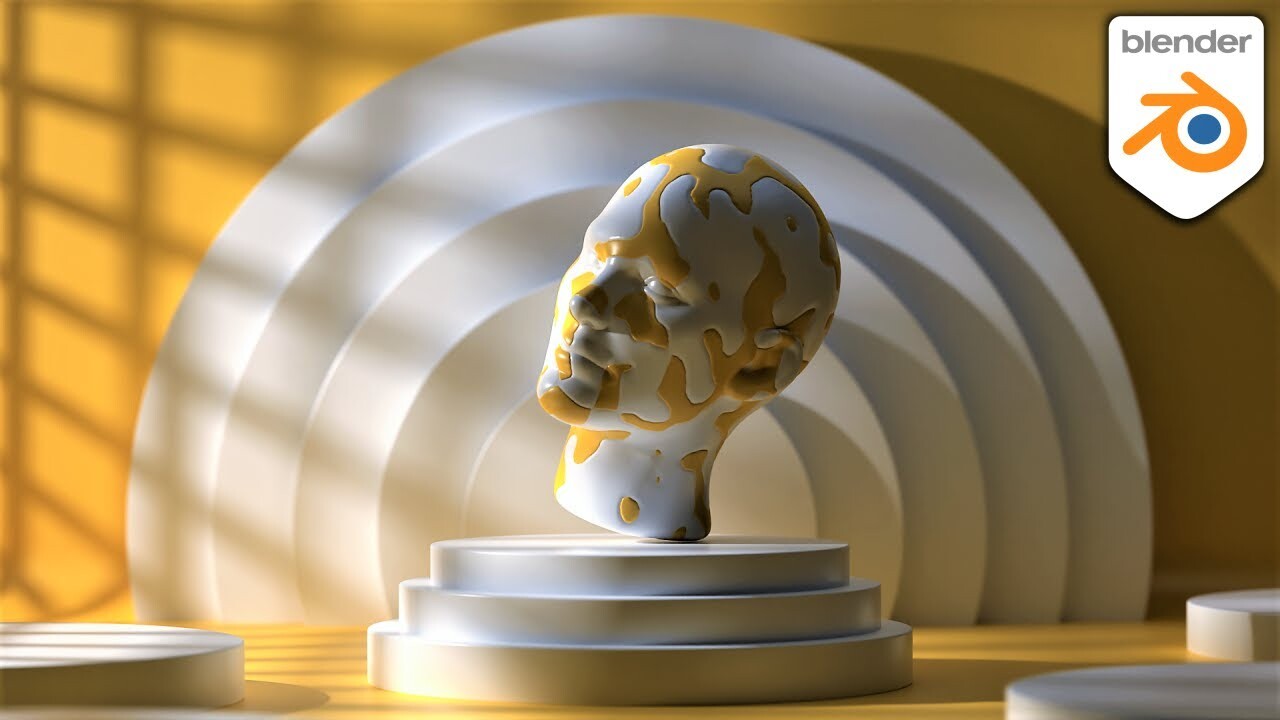 ArtStation BLENDER ABSTRACT ART TUTORIAL