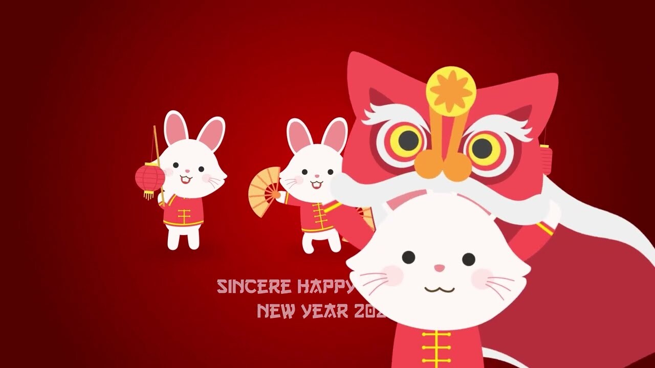 ArtStation - Chinese New Year Greetings Video - Rabbit Animation