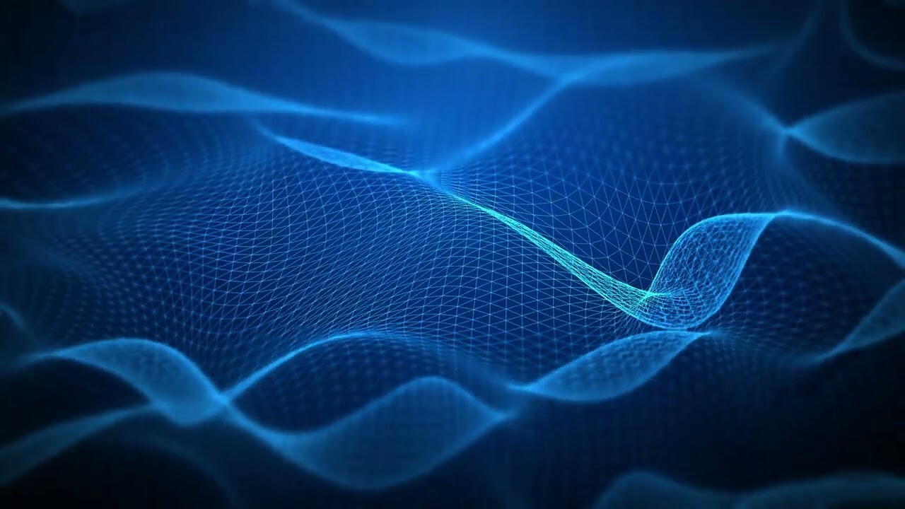 ArtStation Wireframe Waves Fractal Network Abstract Video Loop Background