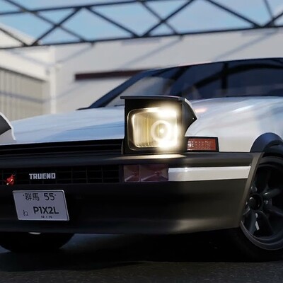 ArtStation - Initial D Blender Animation