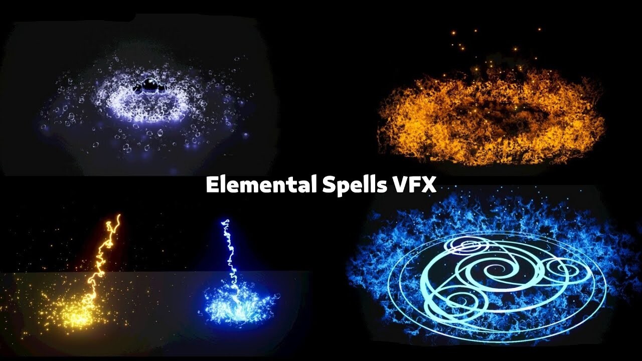 ArtStation - Unreal Engine Marketplace Elemental Spells VFX Showcase ...