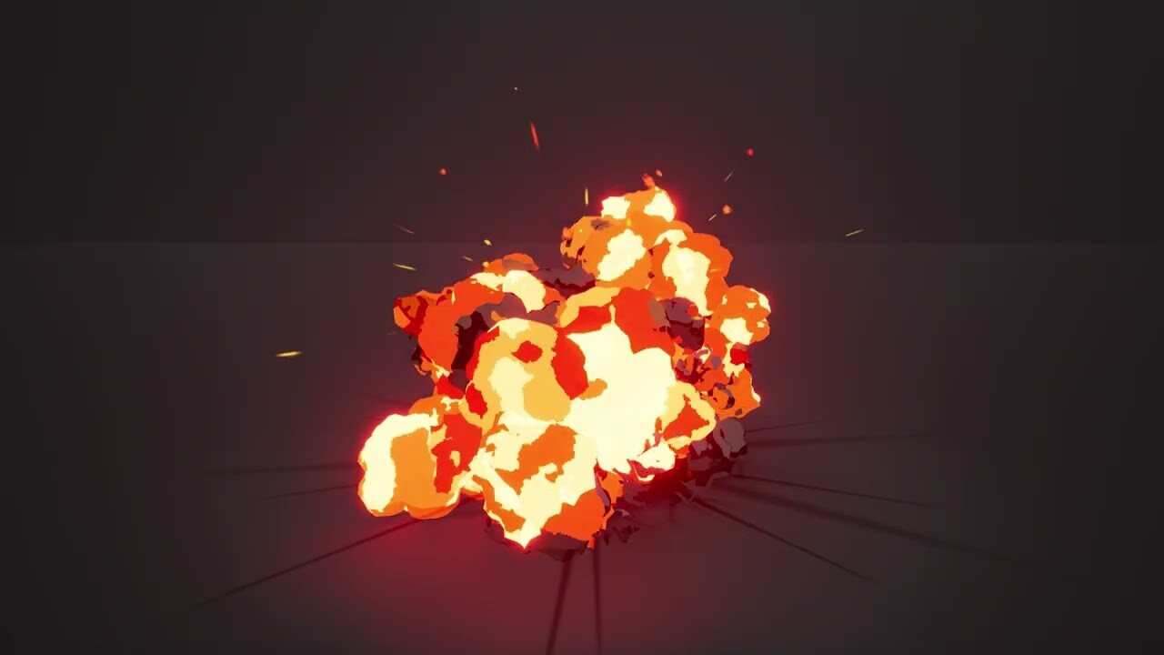 ArtStation - Explosion stylized
