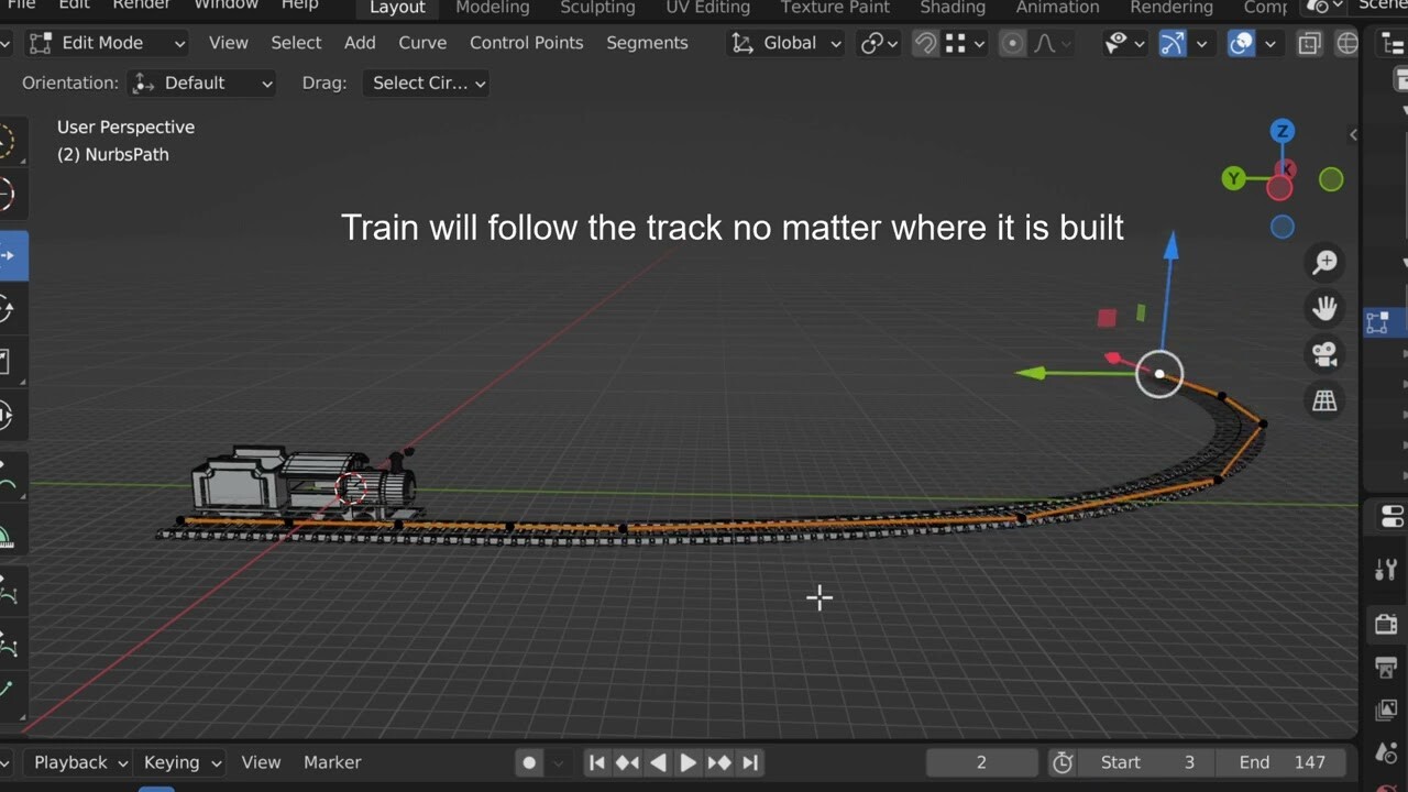 ArtStation - Train model and animation