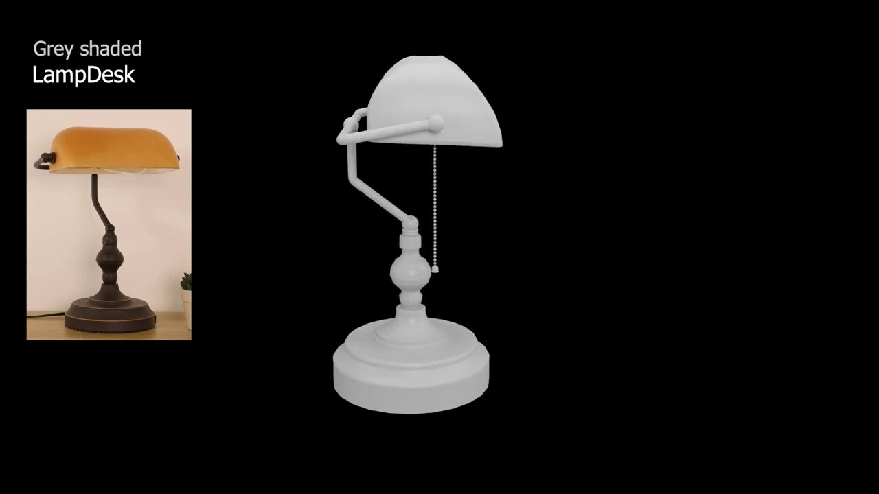 ArtStation - Banker Lamp turntable