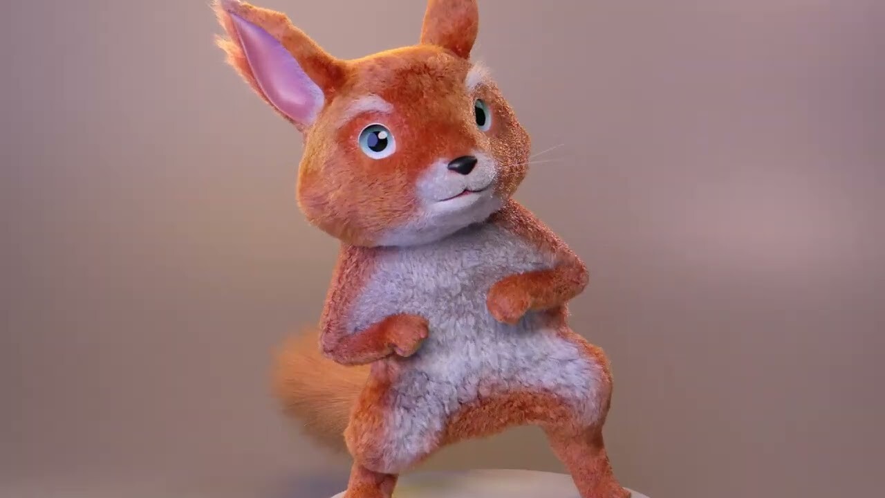 ArtStation flying squirrel cartoon 3d charcter