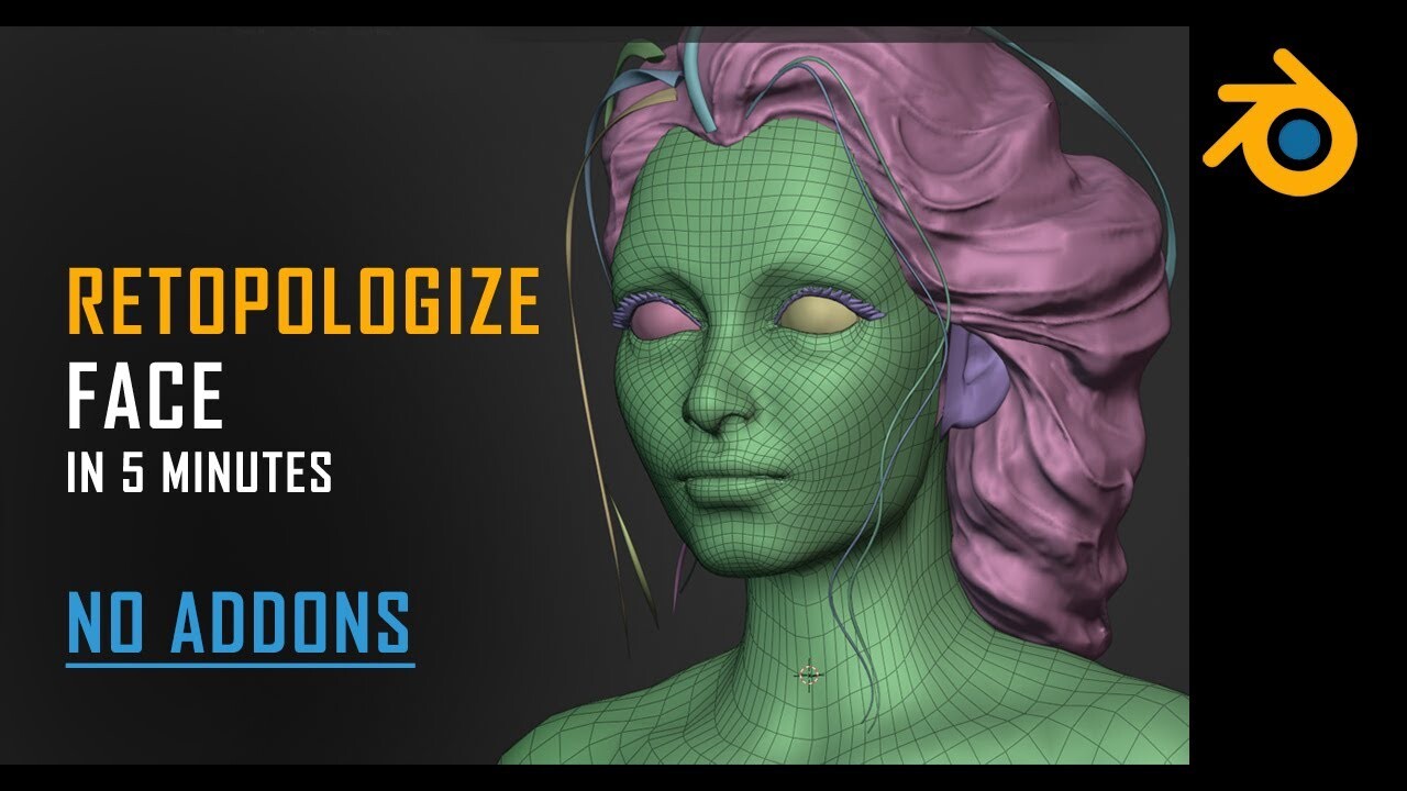 ArtStation - Retopology FACE In Blender