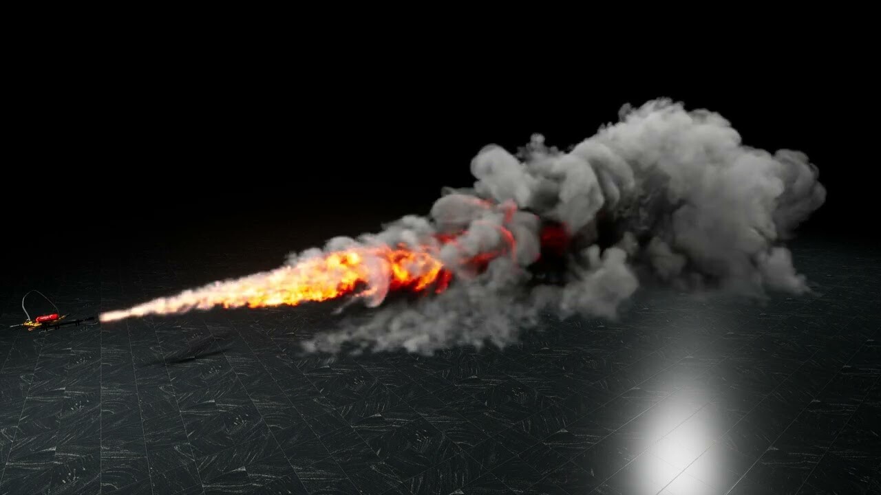 ArtStation UE5 Flamethrower Niagara VFX