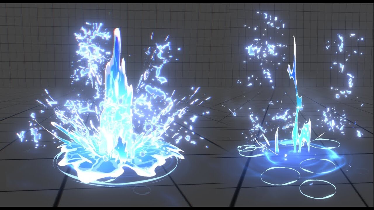 ArtStation - 【unity realtime vfx pack】stylized water explosion