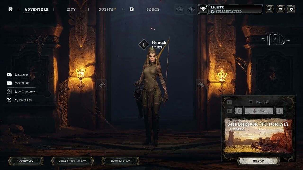 Lighting Showcase – Legacy: Steel &amp; Sorcery Character Select &amp; Inventory Screens