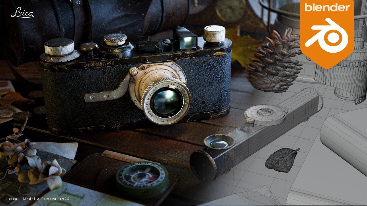 Leica 1 Model A Camera, 1925 - 3D Modelling
