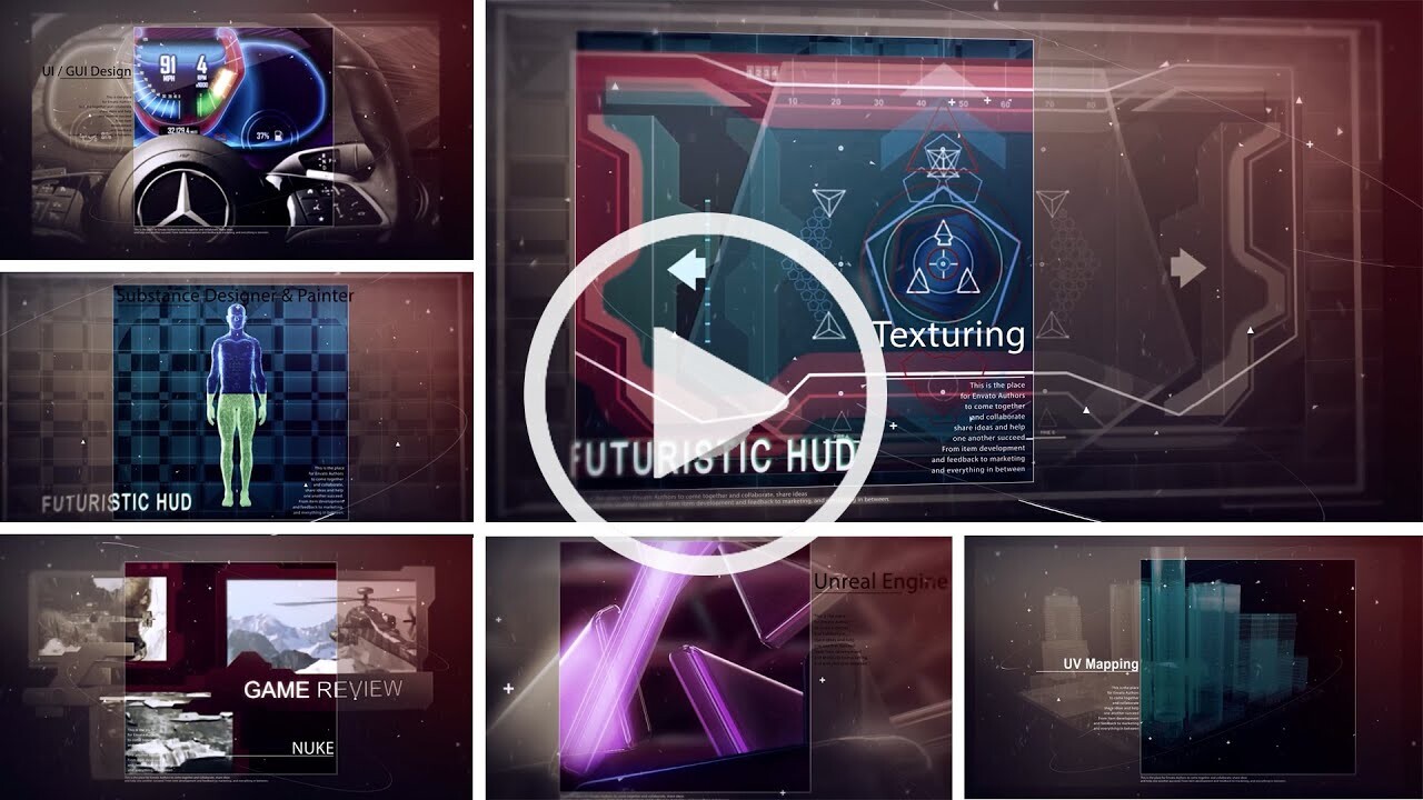 User Interface 3D Designer Demo Reel