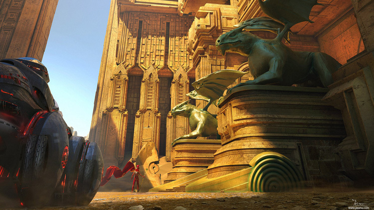 Artstation Ancient Civilizations Lost Found Film Vfx Matte