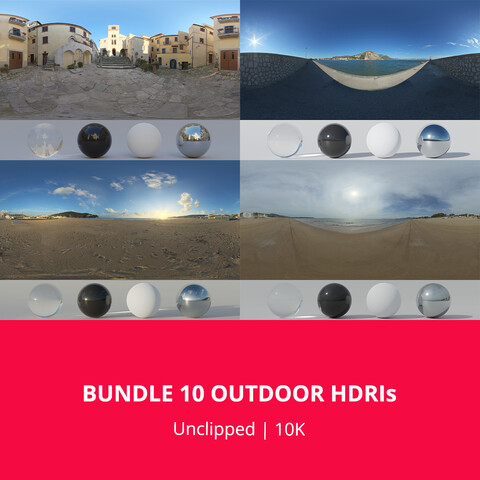 Bundle 10 Outdoor HDRIs