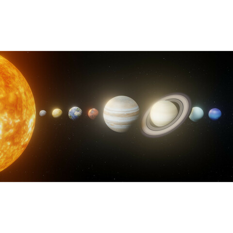 Photorealistic Solar System 8k Textures 3D Model