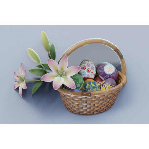 Easter Basket 3D Model Bundle