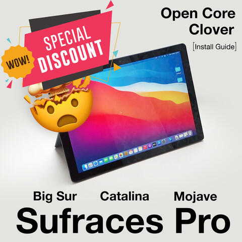 Hackintosh for Surface Pro 6 and Surface Pro 7 UPDATE IF YOU UPDATED YOUR SURFACE UEFI TO LATEST Hackintosh for Surface Pro 6 and Surface Pro 7 UPDATE IF YOU UPDATED YOUR SURFACE UEFI TO LATEST BUNDLE