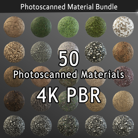 Photoscanned Nature Texture Pack - Personal License