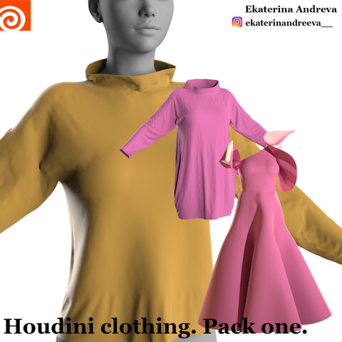 Houdini clothing. Base. Pack one.