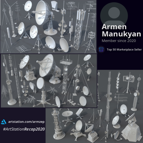 Antennas Collection 1,2,3 - 61 pieces  (Extended Commercial License)