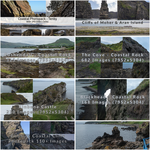 Coastal Rock Bundle - 2300+ Photos