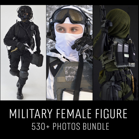 MILITARY FEMALE FIGURE | References Bundle 530+ Photos