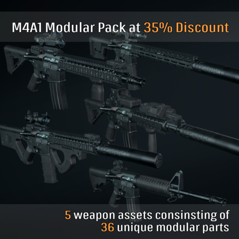 M4A1 Custom Modular Bundle 01