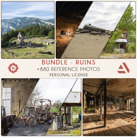 Bundle Reference Photos: Ruins - Personal License