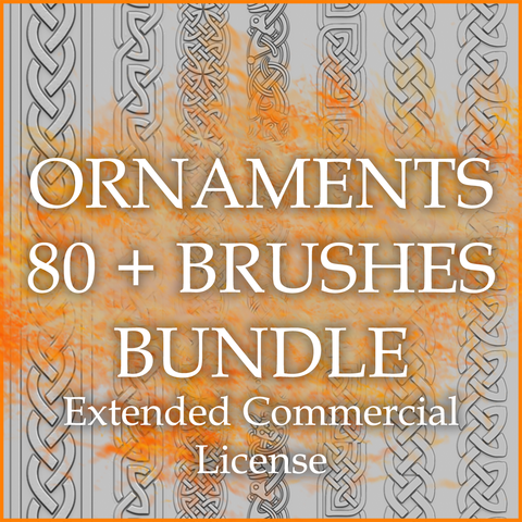 Ornaments 80+ Brushes Bundle (Extended Commercial License)