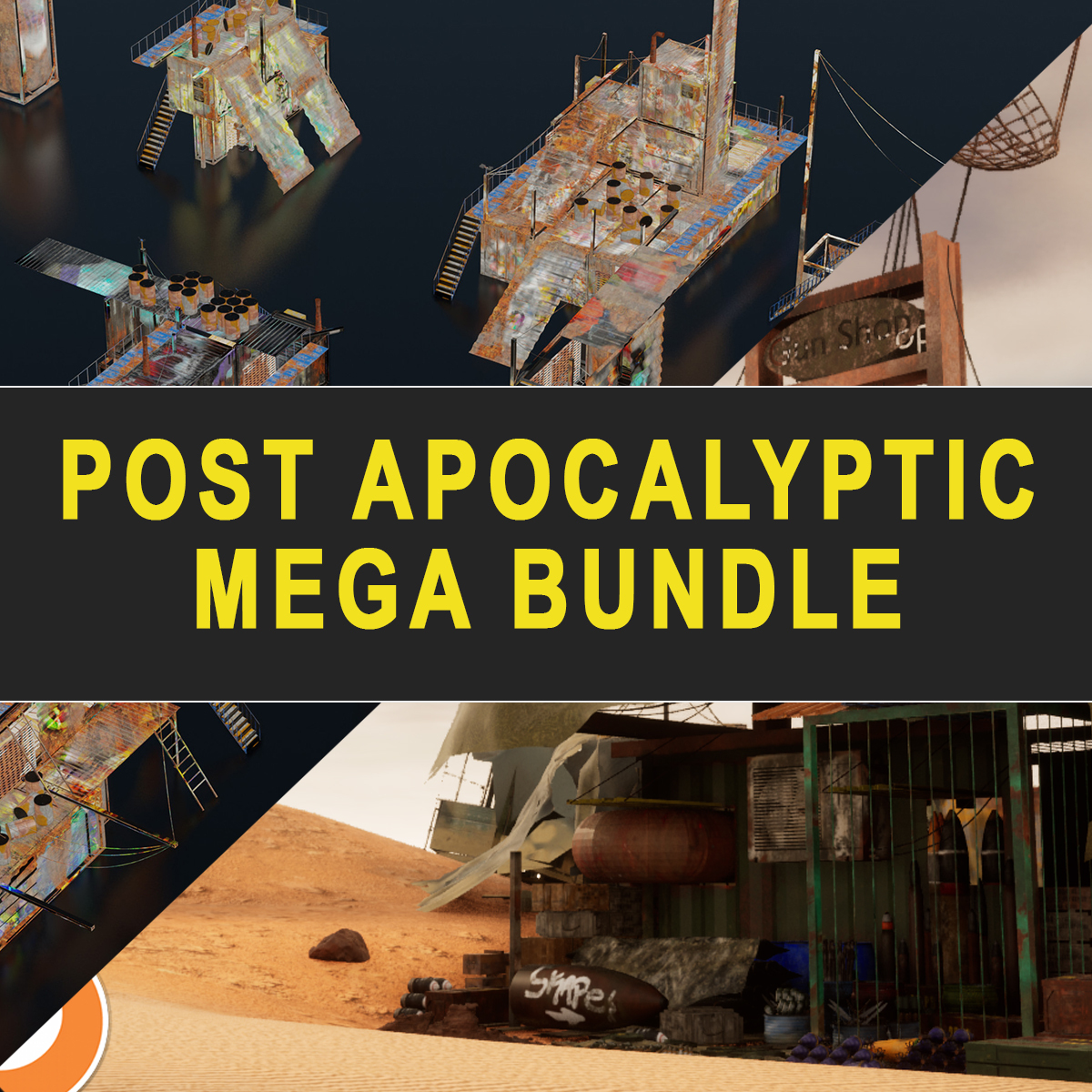 Artstation Post Apocalyptic Mega Bundle