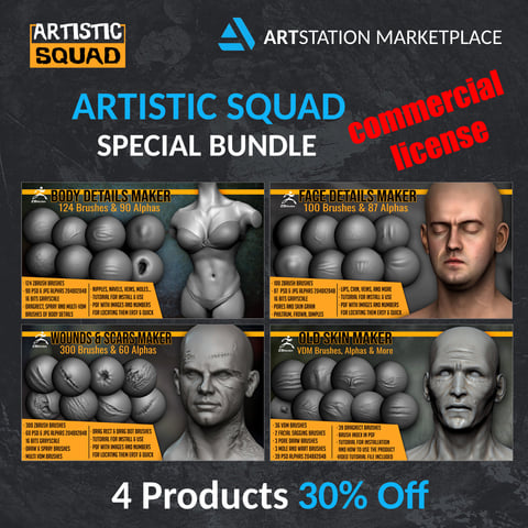 Character Art Details Bundle Commercial