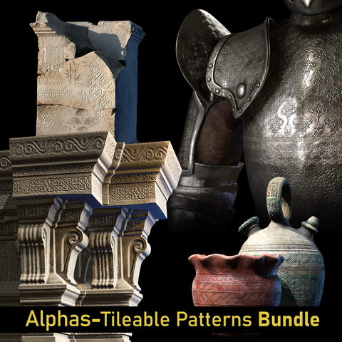 1500-Alphas-Tileable Patterns-Bundle