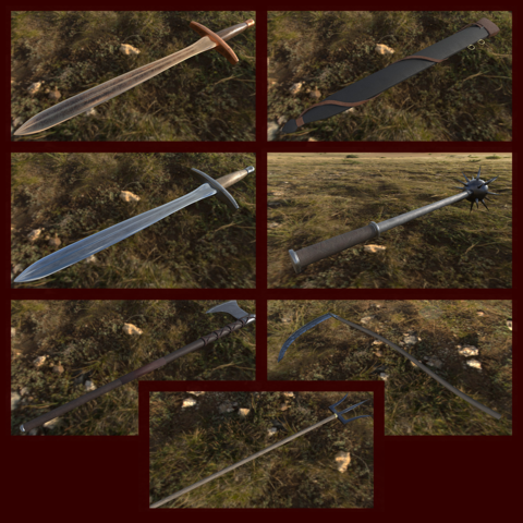 Medieval Weapon Set 1, Personal Licenses