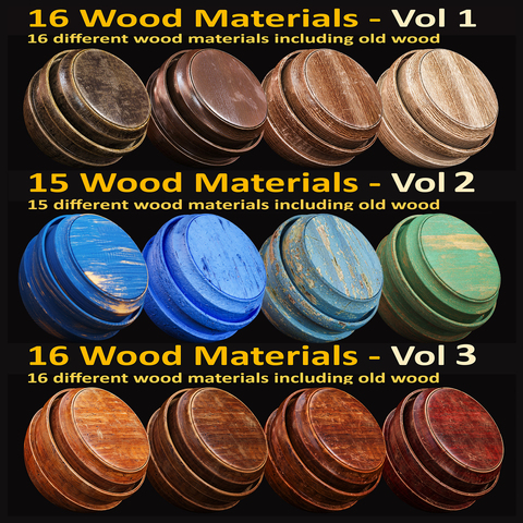 47 Wood Material Bundle - For Corona and Vray