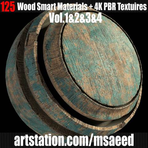 4 wood Smart Materials Bundle ( Standard License )
