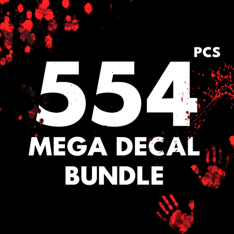 554 MEGA Png - Decal BUNDLE