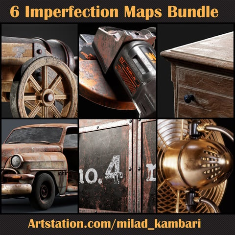 6 Imperfection Maps Bundle ( Commercial License )