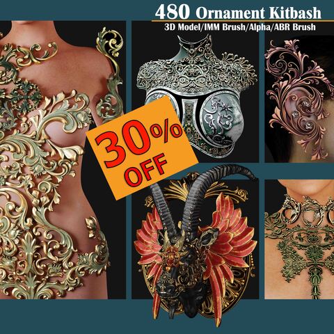 480 Ornament Kitbash Commercial License
