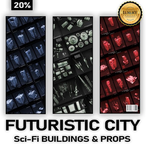FUTURISTIC CITY _ buildings & props