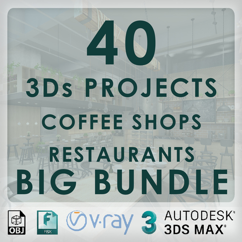 40 Projects - Coffee Shops - Restaurants - Big Bundle
