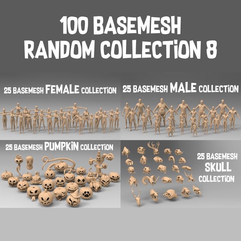 100 basemesh random collection 8