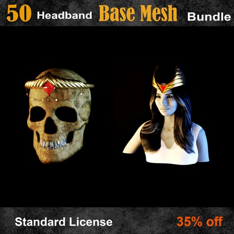 50 Headband Base Mesh ( Standard License )