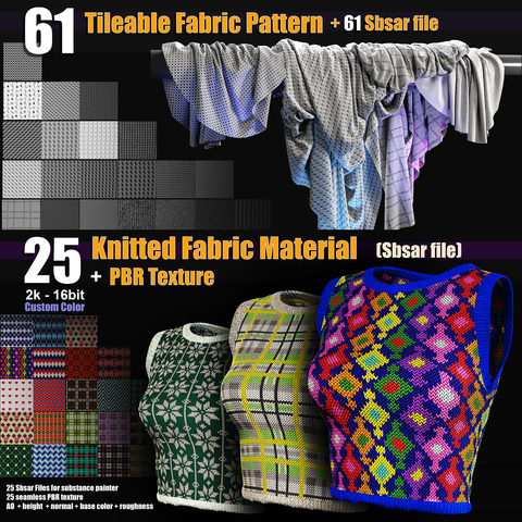 2 Fabric pattern Bundle (standard Licence)