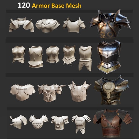 120 Armor Base Mesh ( Standard License )